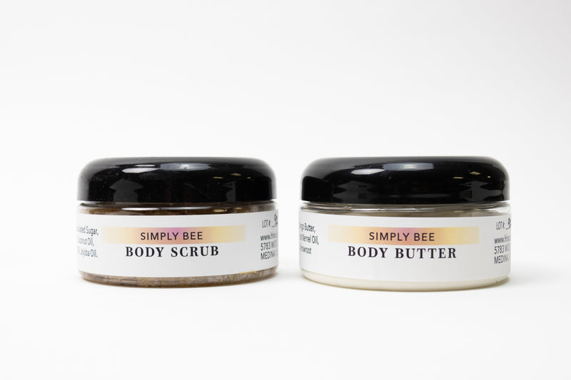 8oz Body Butter & Body Scrub Holiday Gift Set