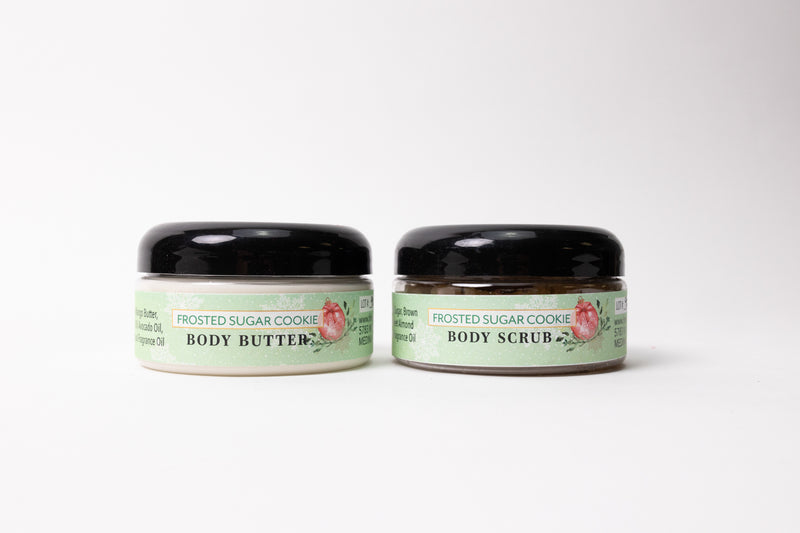 8oz Body Butter & Body Scrub Holiday Gift Set