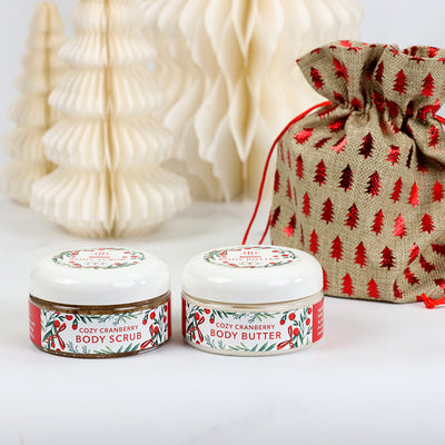 8oz Body Butter & Body Scrub Holiday Gift Set