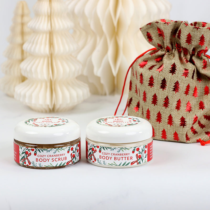 8oz Body Butter & Body Scrub Holiday Gift Set