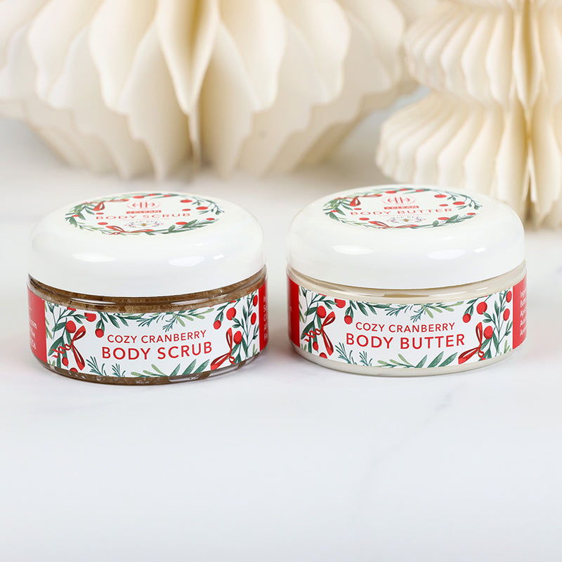 8oz Body Butter & Body Scrub Holiday Gift Set