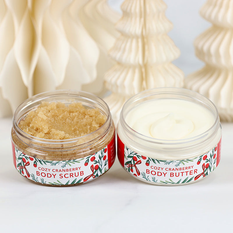 8oz Body Butter & Body Scrub Holiday Gift Set