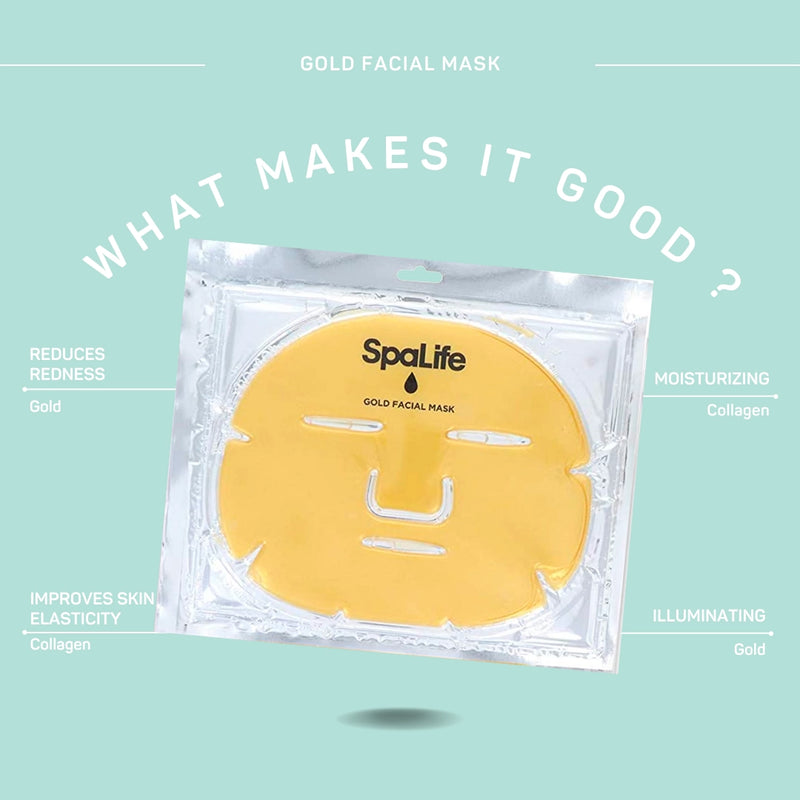 24k Gold Hydrogel Masks - 4 Piece Set