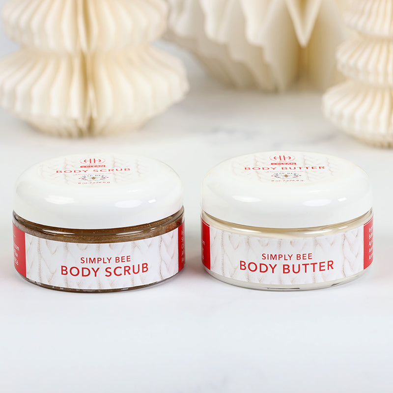 8oz Body Butter & Body Scrub Holiday Gift Set