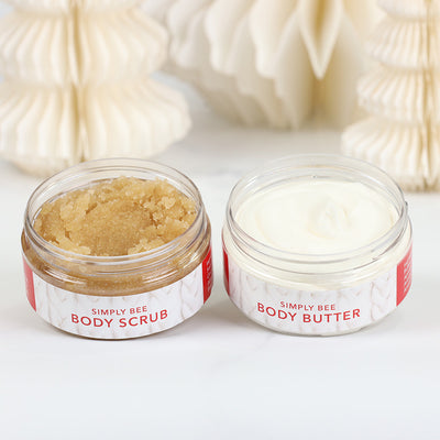 8oz Body Butter & Body Scrub Holiday Gift Set
