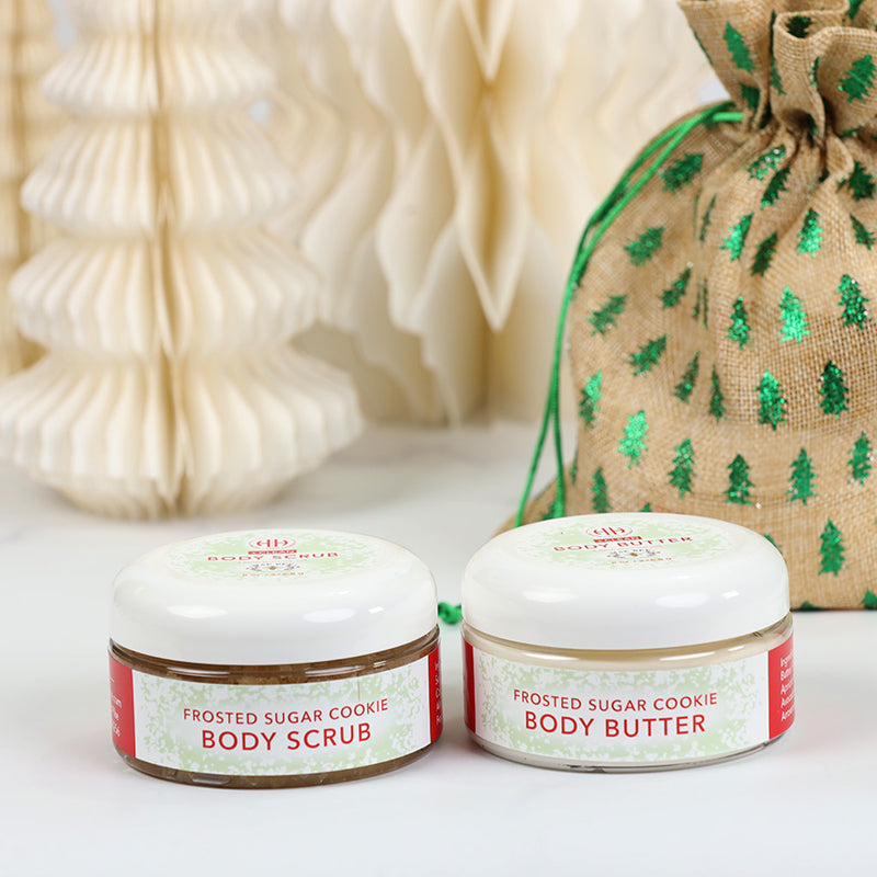 8oz Body Butter & Body Scrub Holiday Gift Set