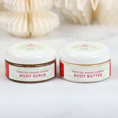 8oz Body Butter & Body Scrub Holiday Gift Set